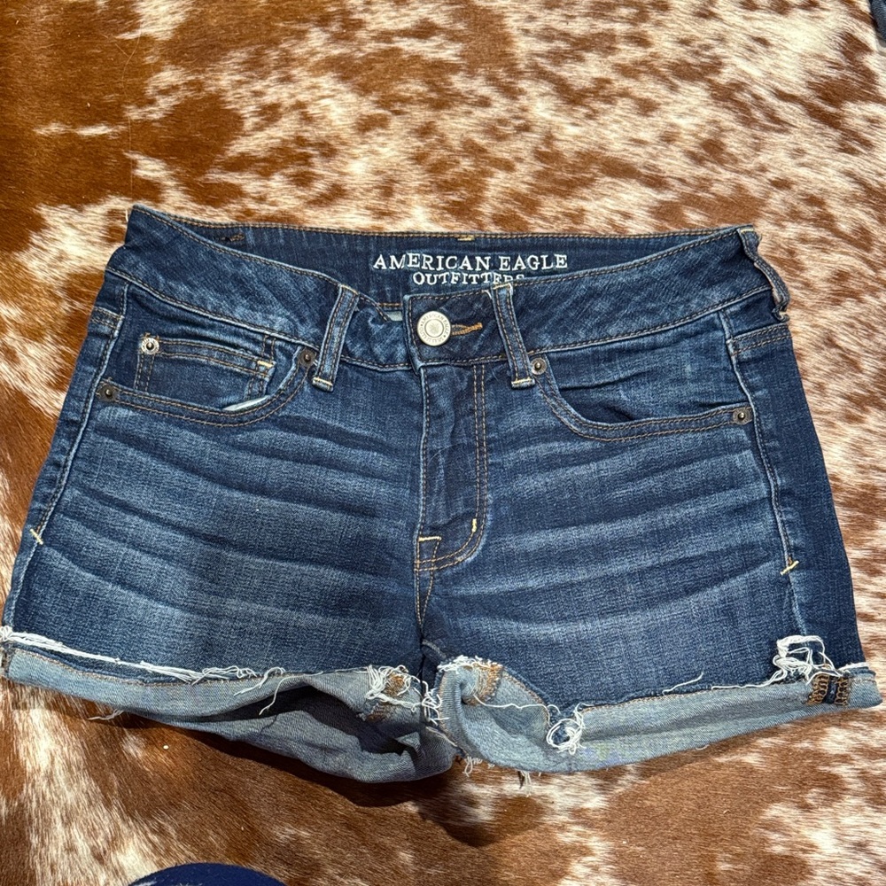American Eagle Outfitters Dark Blue Jean Shorts